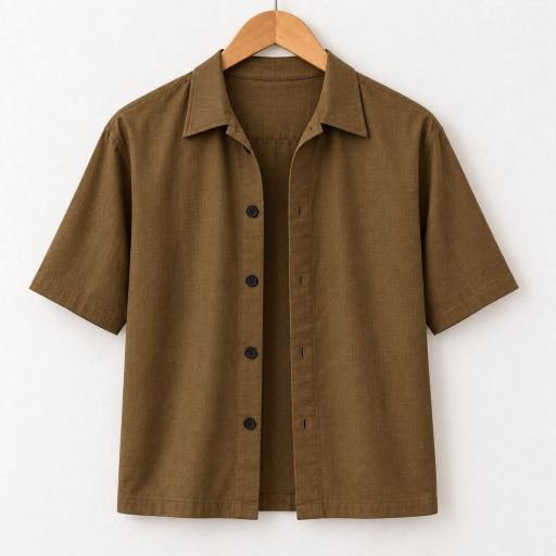 Boxy Button Down Overshirt