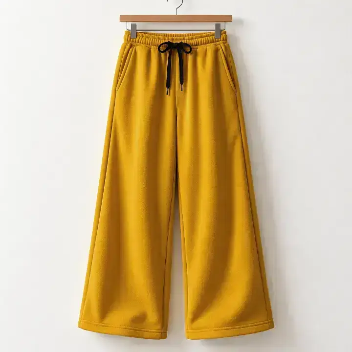 Streetwear Solid Cotton Baggy Pants